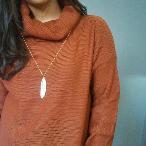 RUSTY ORANGE SWEATER - Picture 6 of 7